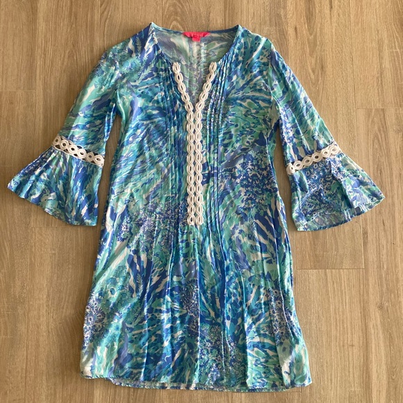 Lilly Pulitzer Women’s Hollie Hey Hey Soleil Tunic Dress - Size Small - Picture 2 of 8